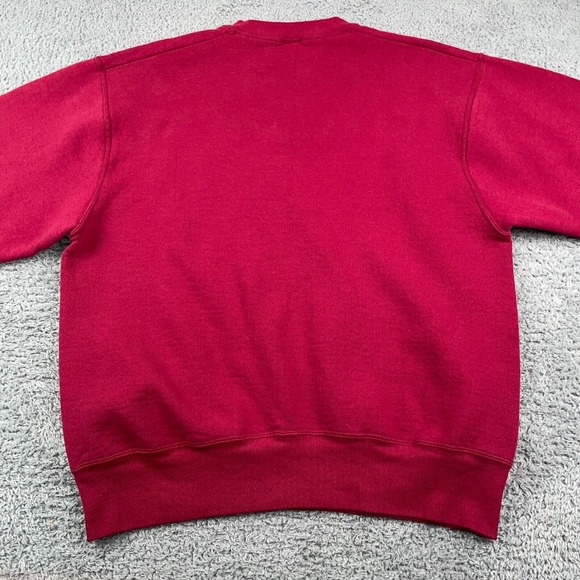 VINTAGE Sweatshirt Mens M Red Ohio Put In Bay Fruit of the Loom Made USA Heavy - Picture 6 of 11
